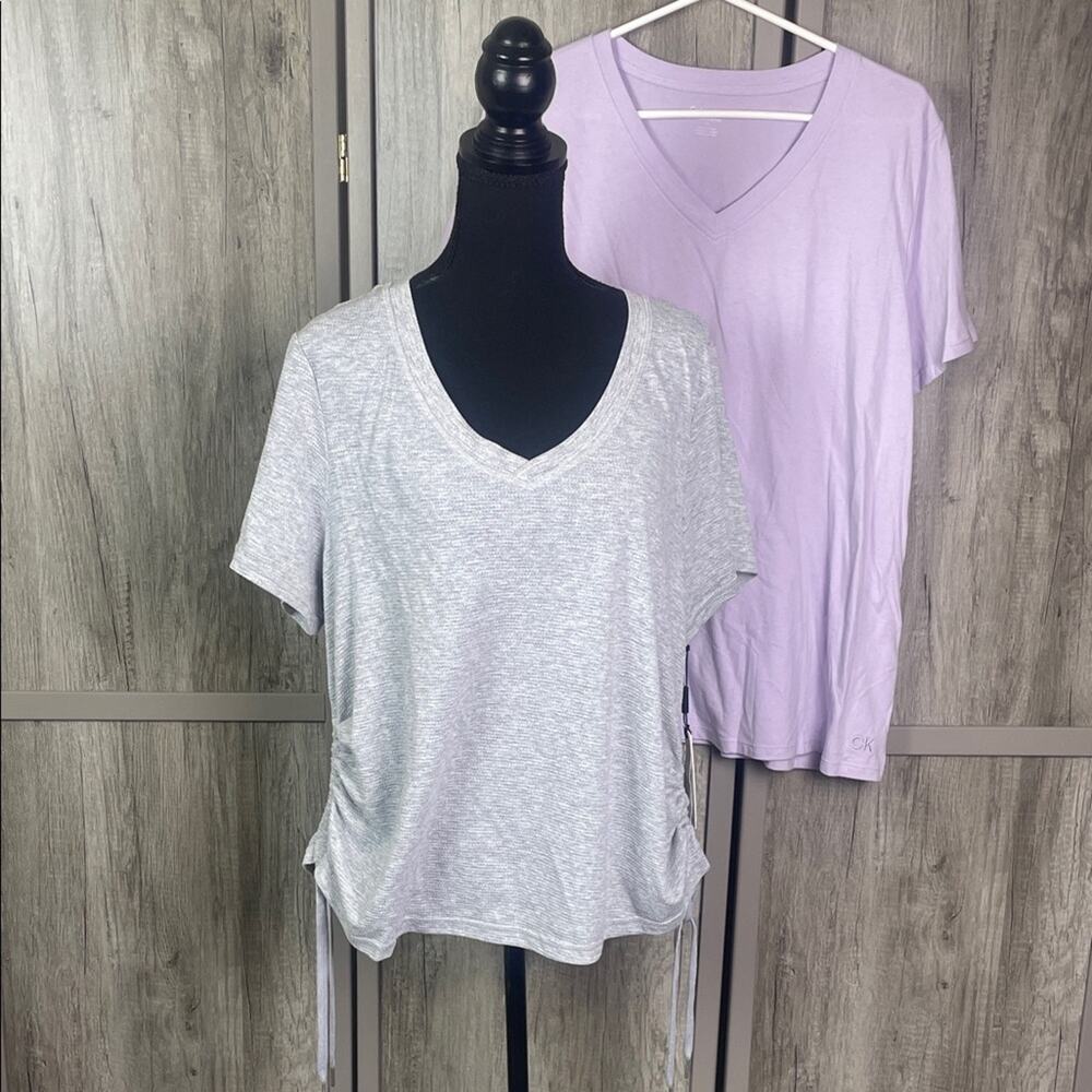 New! Bundle of Calvin Klein Performance V-neck Tshirts Women's 1X